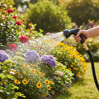 HydroMax - 30 m ausziehbarer Gartenschlauch mit 8 vielseitigen Sprühmuster