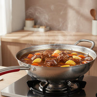 IRONWAVE – Premium Titanium Wok with Curved Base for Induction Cooking 3