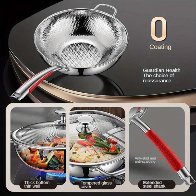 IRONWAVE – Premium Titanium Wok with Curved Base for Induction Cooking 5