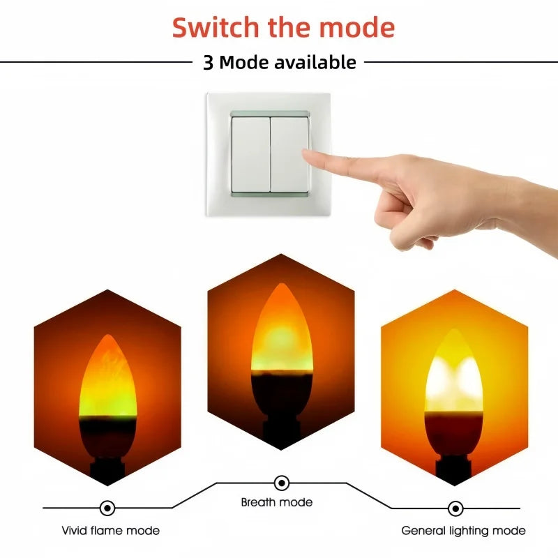 IgniteBlaze - LED Firelight Bulb for Cozy Atmosphere & Versatile Decor 4
