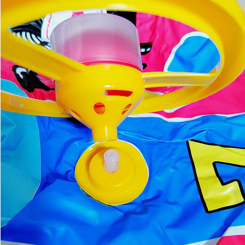 Inflatable Baby Steering Wheel Pool Float - Safe Fun Water Toy for Infants 2