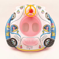 Inflatable Baby Steering Wheel Pool Float - Safe Fun Water Toy for Infants 6