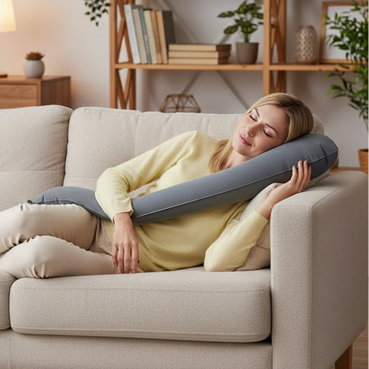 Inflatable Neck Pillow for Travel - Ergonomic Neck Support Pillow for Side Sleeping 0