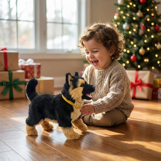 Interactive Robot Puppy Toy - Walking, Barking, Wagging Companion for Kids 0