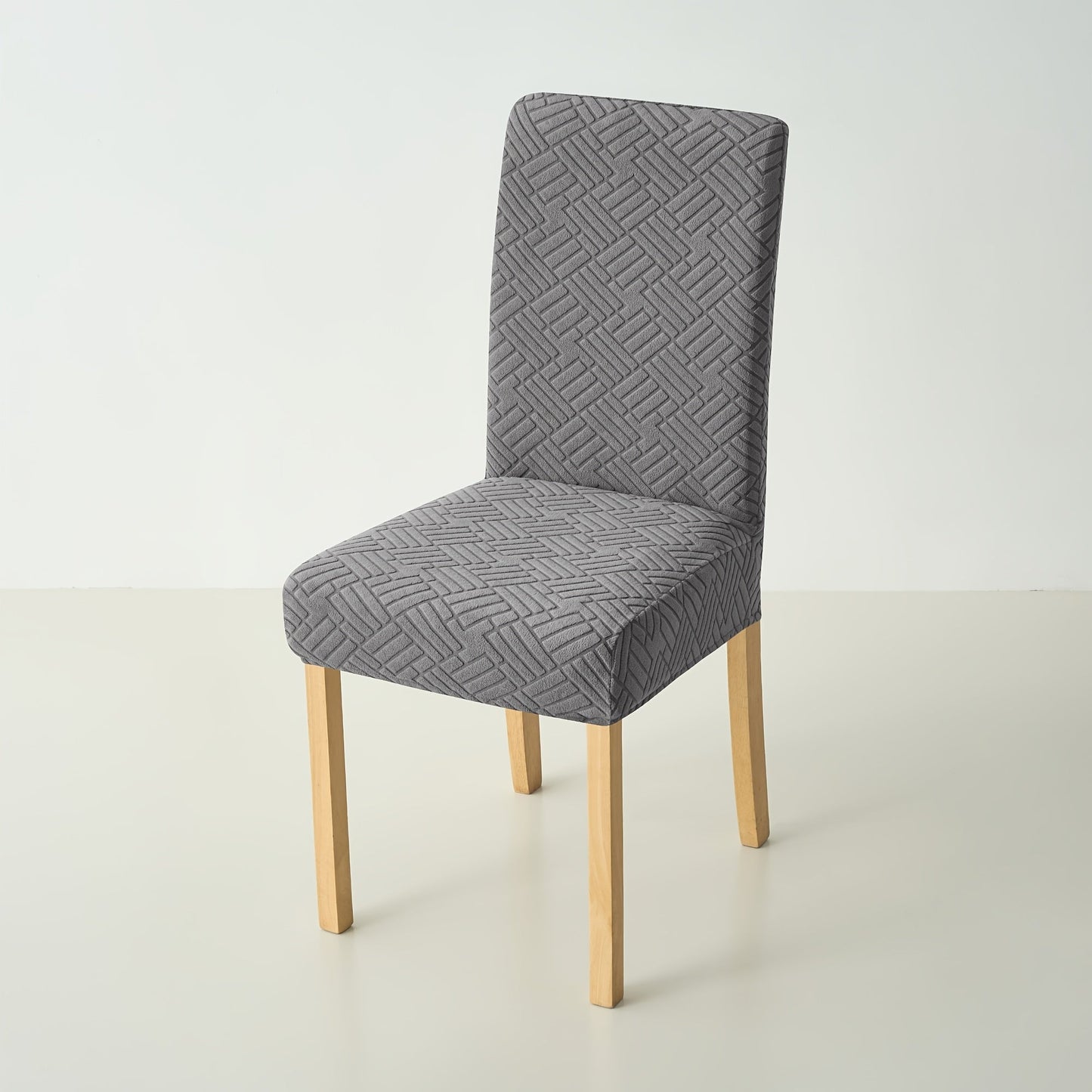 Jacquard Elastic Dining Chair Covers - Stylish Protection for Dining Room Furniture 2