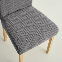 Jacquard Elastic Dining Chair Covers - Stylish Protection for Dining Room Furniture 3
