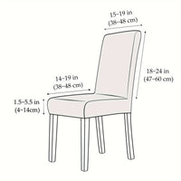 Jacquard Elastic Dining Chair Covers - Stylish Protection for Dining Room Furniture 4
