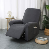 Juno Fitted Recliner Chair Cover with Side Pocket for Comfort & Style 2