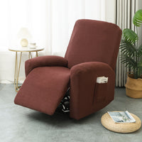 Juno Fitted Recliner Chair Cover with Side Pocket for Comfort & Style 3