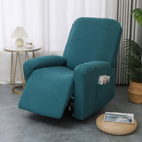Juno Fitted Recliner Chair Cover with Side Pocket for Comfort & Style 7