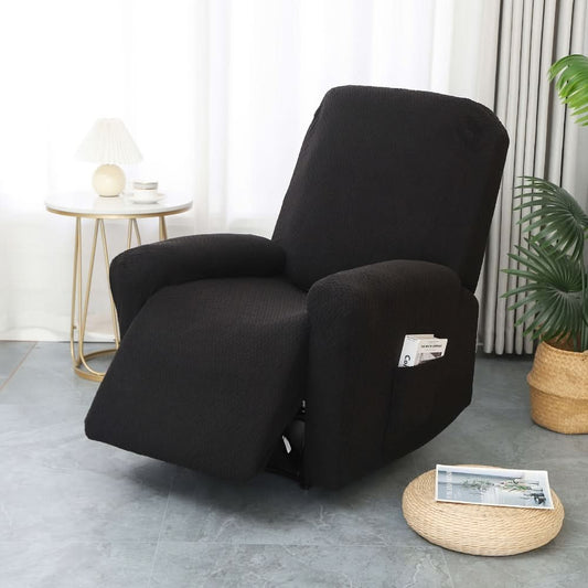 Juno Fitted Recliner Chair Cover with Side Pocket for Comfort & Style 8