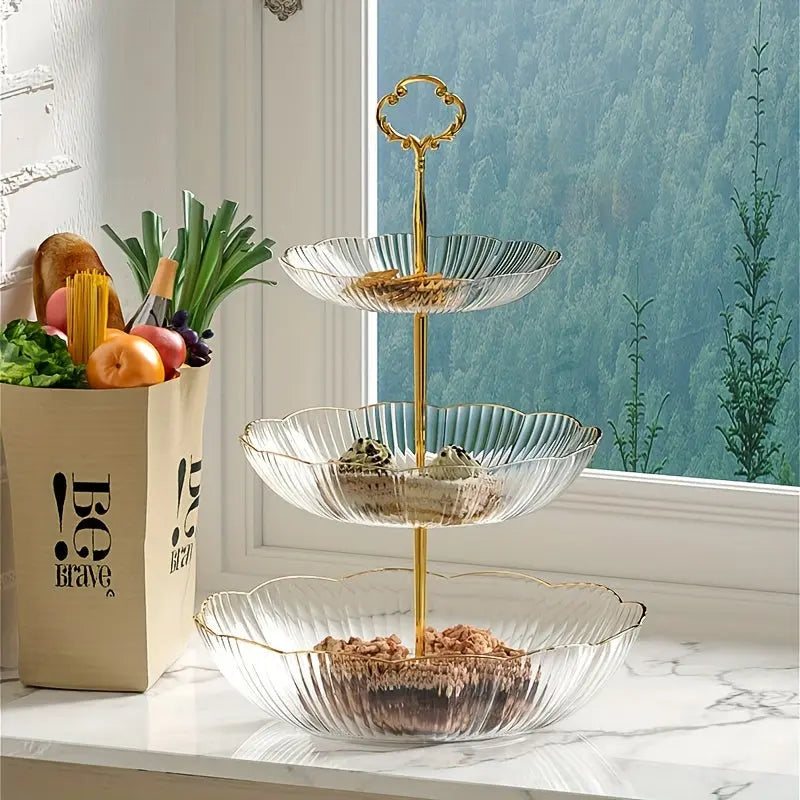 KITCHENTIER - Modern 3-Tier Fruit Rack for Stylish Kitchen Storage 4