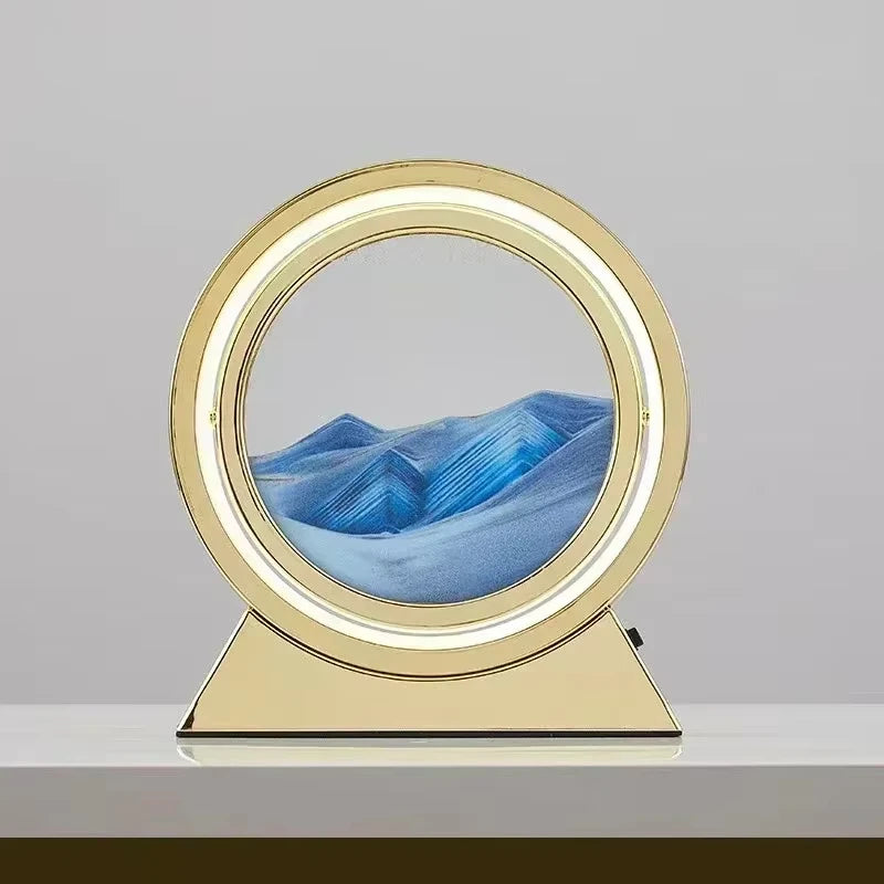 Kinetic Sand Art Table Lamp - Unique Bedside Lamp for Relaxation & Decor 9