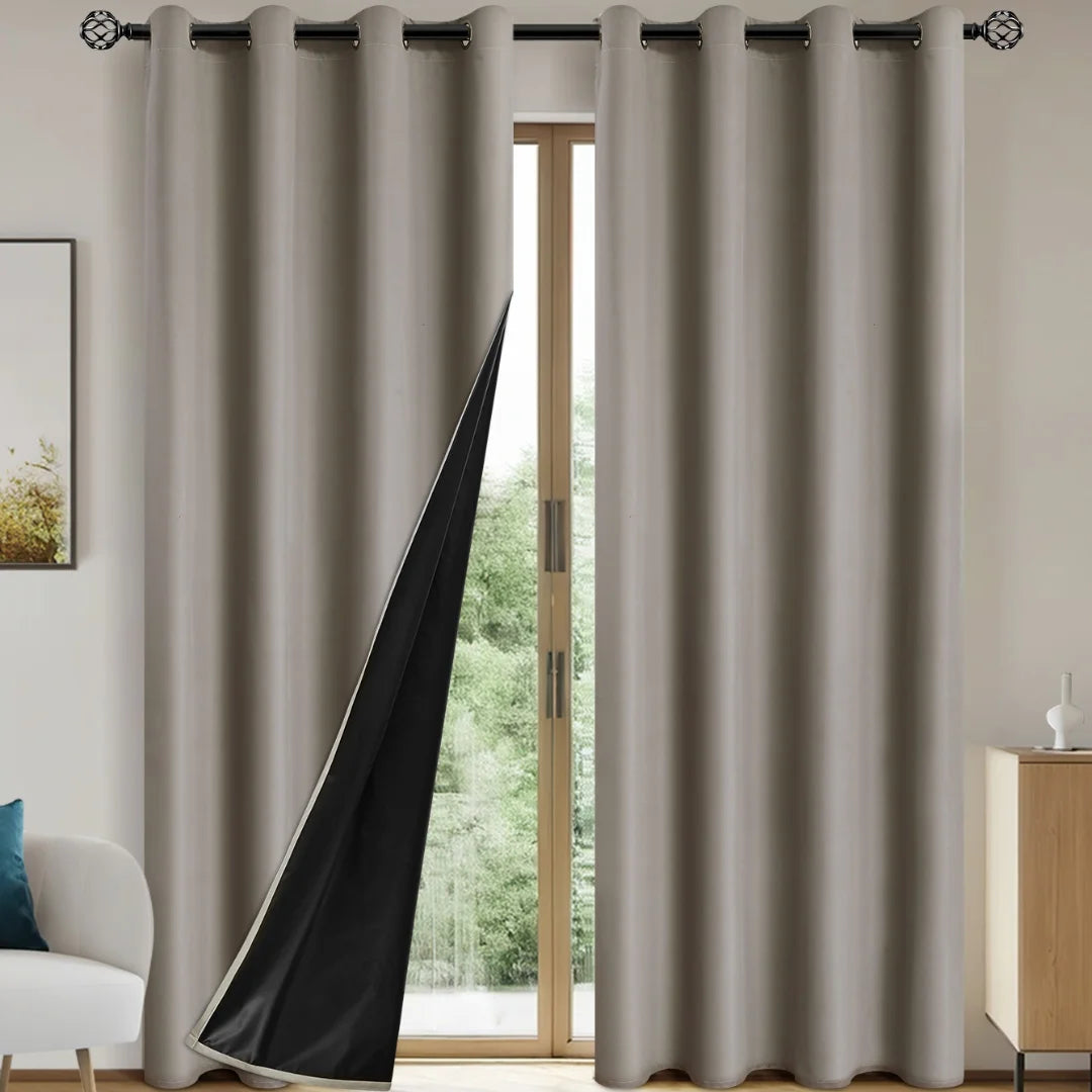LUXEDRAPE - 100% Blackout Curtains with Coated Lining for Total Comfort 0
