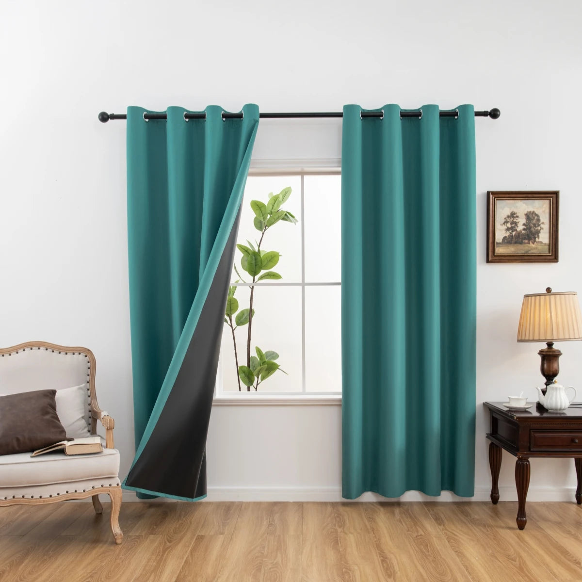 LUXEDRAPE - 100% Blackout Curtains with Coated Lining for Total Comfort 3