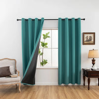 LUXEDRAPE - 100% Blackout Curtains with Coated Lining for Total Comfort 3