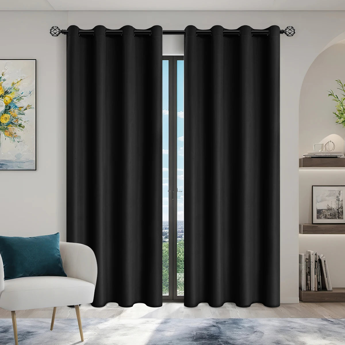 LUXEDRAPE - 100% Blackout Curtains with Coated Lining for Total Comfort 5