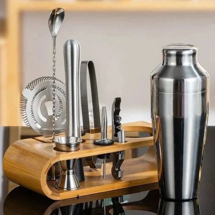 LUXMIX BARSET - 10-piece stainless steel cocktail set for stylish drinks 1