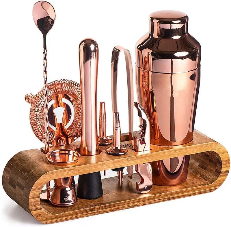 LUXMIX BARSET - 10-piece stainless steel cocktail set for stylish drinks 8