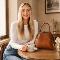 SNAPELIA – Borsa a tracolla con chiusura a bacio per portare con sé tutto il necessario ogni giorno senza sforzo