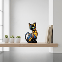 Lumikat - Handmade Cat Lamp Night Light with Warm LED Glow for Cozy Ambiance 4