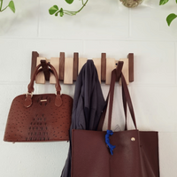 Luxora - Handmade Wooden Coat Rack with Magnetic Hooks 4