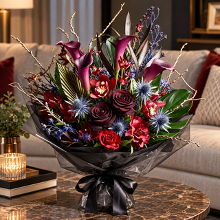 NOCTIFLORA – Künstlicher Halloween-Kalla-Strauß für gotische Eleganz