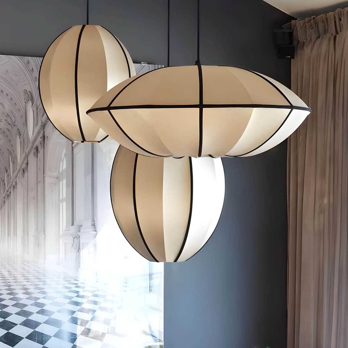 SATELLE – Lantern Pendant Light for Refined Interior Ambiance