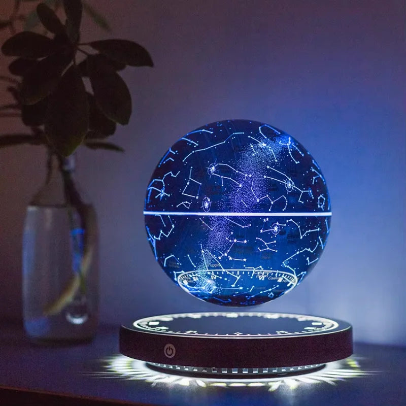 Magnetic Levitation Globe Lamp - LED Floating Globe Light Fixture with Rotating Design 0