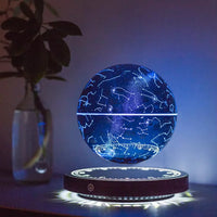 Magnetic Levitation Globe Lamp - LED Floating Globe Light Fixture with Rotating Design 0