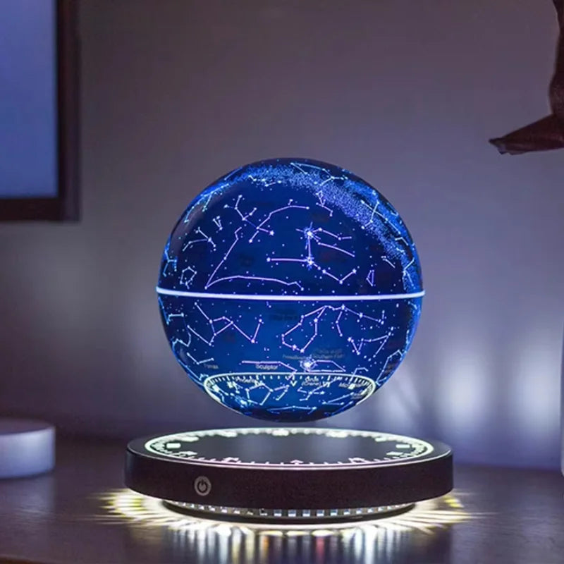 Magnetic Levitation Globe Lamp - LED Floating Globe Light Fixture with Rotating Design 3