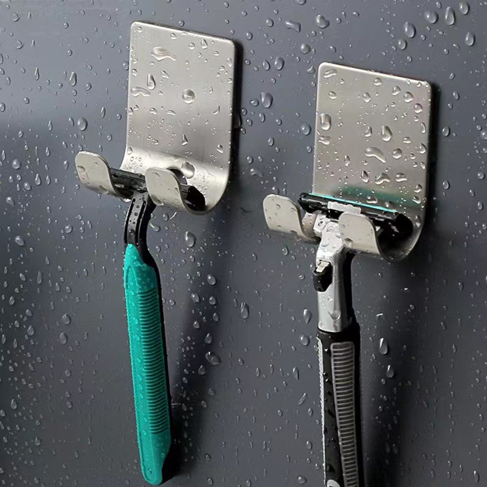 RAZORIX – Punch-Free Razor Holder with Space Aluminum Design for Organized Bathroom Storage