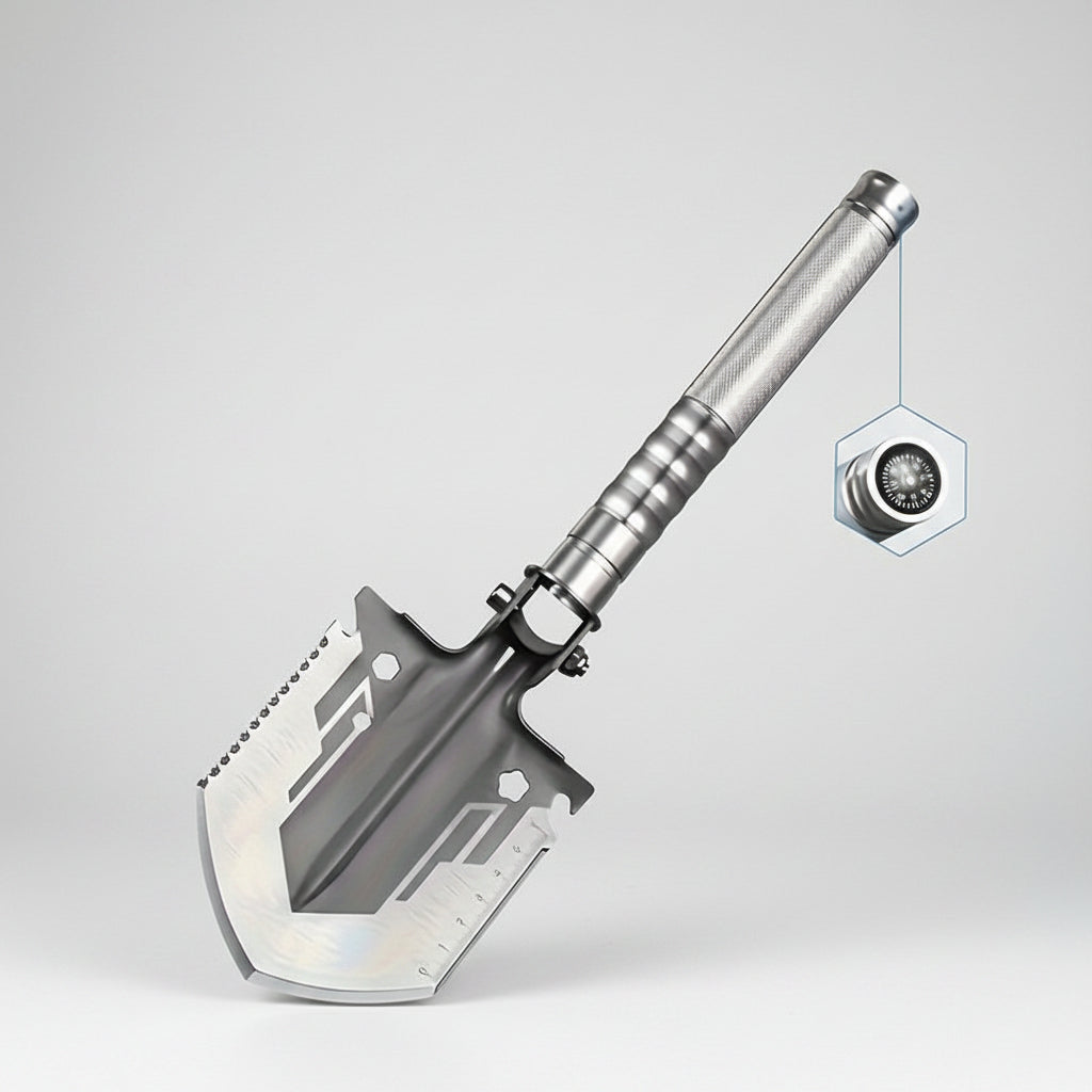 TERRABLADE - Compact folding shovel designed for reliable outdoor and emergency use.