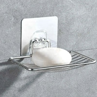 SOAP SHELF – Wall-mounted stainless steel soap rack with drainage design for clean and organized bathroom storage