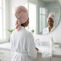VELVADRY – Coral Velvet Haartuch zum schnellen Trocknen und zur Frizz-reduzierenden Haarpflege