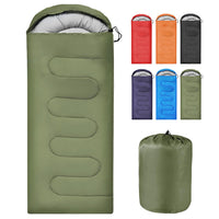 TREKREST – Warm Envelope Sleeping Bag for Camping & Outdoor Adventures