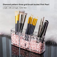 MIRROR BOX – Diamond patterned bathroom storage cabinet designed for organizing cosmetics, lipsticks, and daily essentials