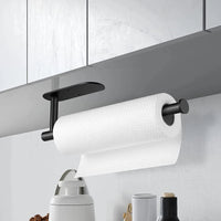 ROLLIX – Stainless Steel Adhesive Paper Towel Holder with Wall Mount Design for Kitchen and Bathroom Organization