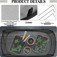 GROWSAFE - Cubierta protectora de malla para invernadero diseñada para proteger plantas naturalmente al aire libre.