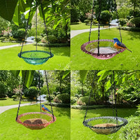 BIRDNEST – Hanging Double Bowl Feeder for Outdoor Bird Watching
