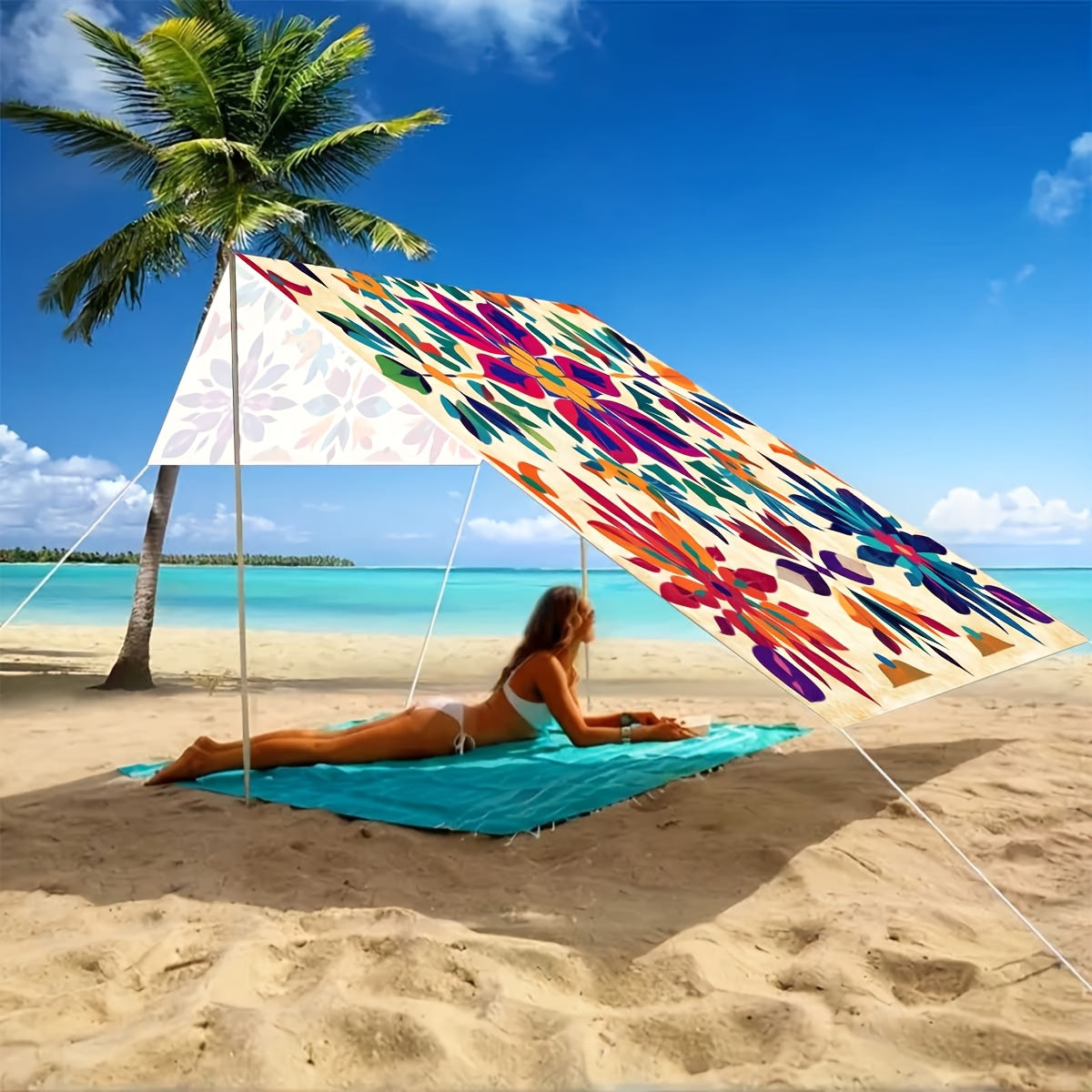 SOLARA - Stylish outdoor canopy designed for comfortable shaded relaxation anywhere.