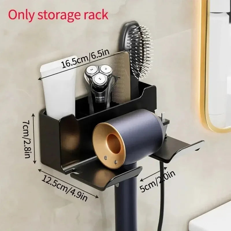 DRYVAULT – Compact Wall Holder for Organized Hair Dryer Storage
