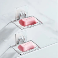SOAP SHELF – Wall-mounted stainless steel soap rack with drainage design for clean and organized bathroom storage