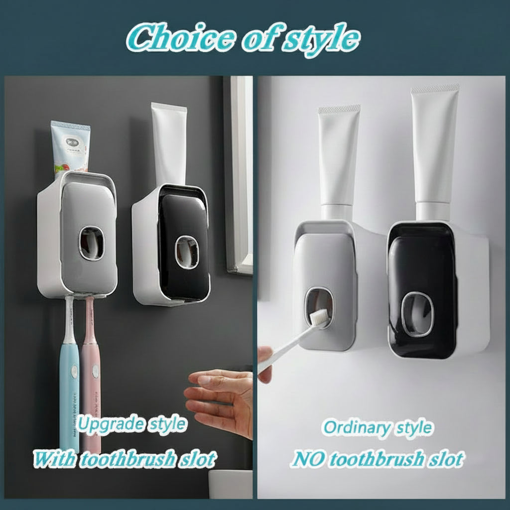 PRESSIQ – Manual Toothpaste Dispenser for Organized Bathroom Use