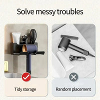 DRYVAULT – Compact Wall Holder for Organized Hair Dryer Storage