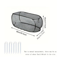 GROWSAFE - Cubierta protectora de malla para invernadero diseñada para proteger plantas naturalmente al aire libre.