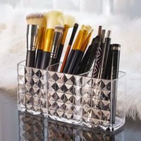 MIRROR BOX – Diamond patterned bathroom storage cabinet designed for organizing cosmetics, lipsticks, and daily essentials
