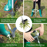 ROOTLIFT - Stand-up weed puller designed for easier and cleaner garden maintenance.