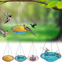 BIRDNEST – Hanging Double Bowl Feeder for Outdoor Bird Watching