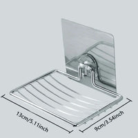 SOAP SHELF – Wall-mounted stainless steel soap rack with drainage design for clean and organized bathroom storage